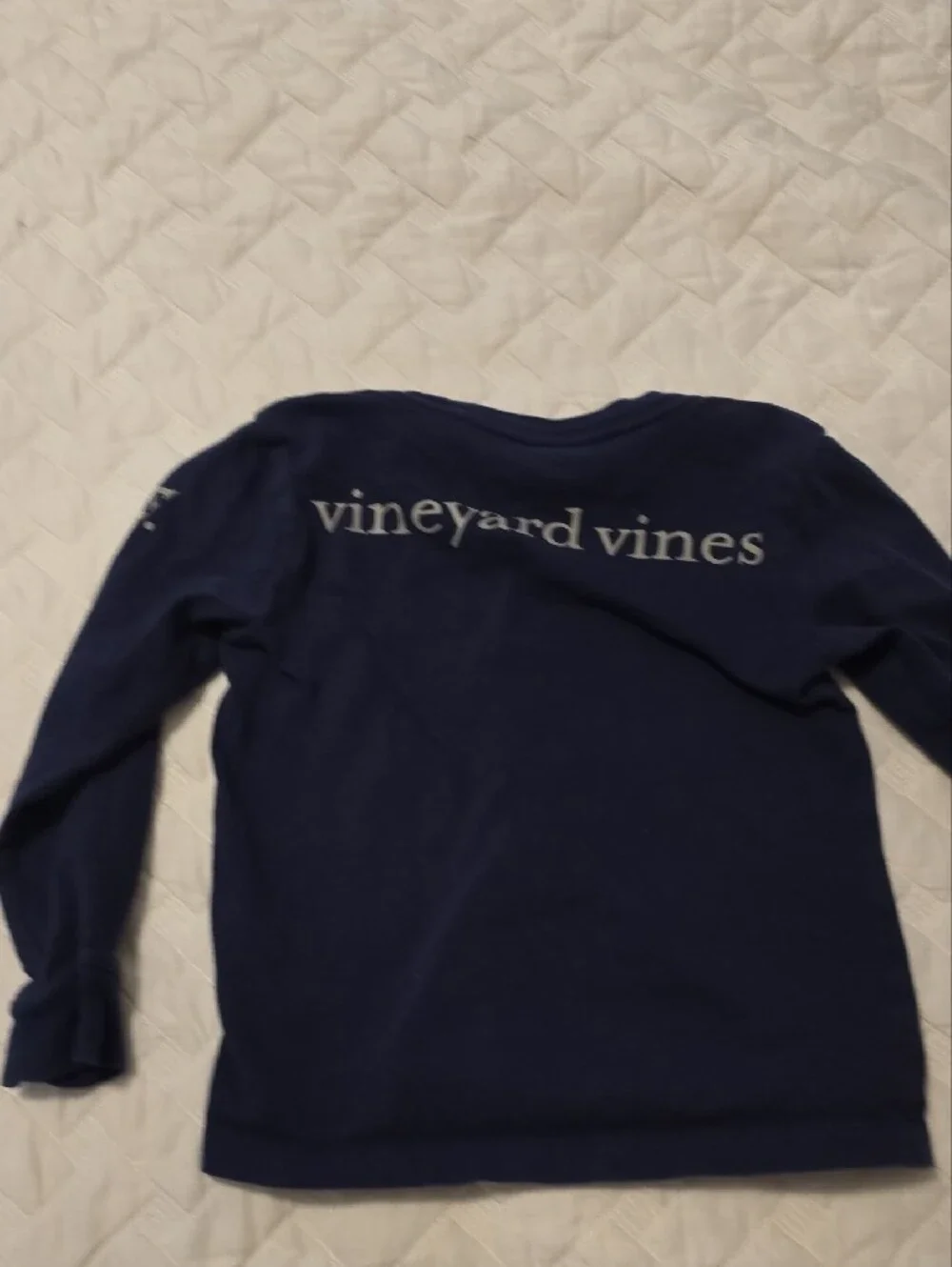 Vineyard Vines Navy Long Sleeve Whale Graphic Tee - Picture 3 of 3